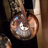 Large chrome lamp of the 70s 3 arm office architect