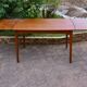Teak extension table with rounded edges Denmark 1960