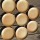 8 dessert plates village speckled blond stoneware