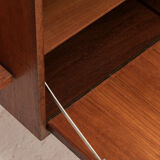 Playful 3-bay wall unit in teak wood by Poul Cadovius, Denmark, 1950s