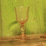 Set of vintage pink glasses