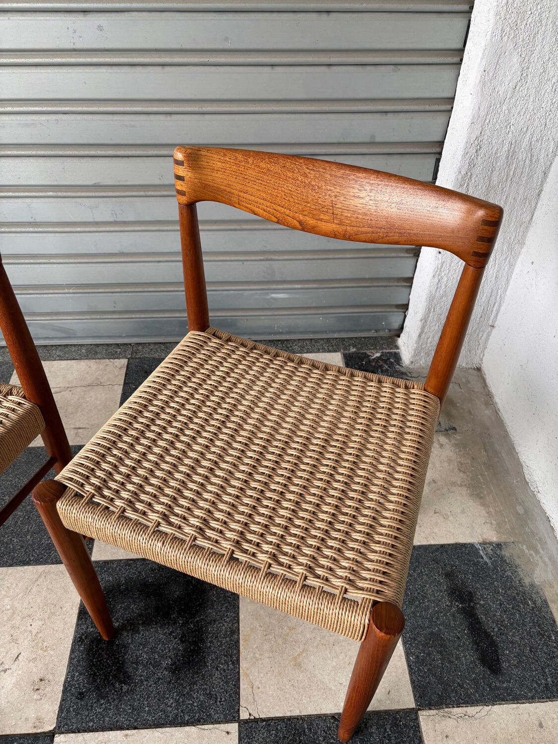 Set of 4 chairs by H.W. Klein for Bramin