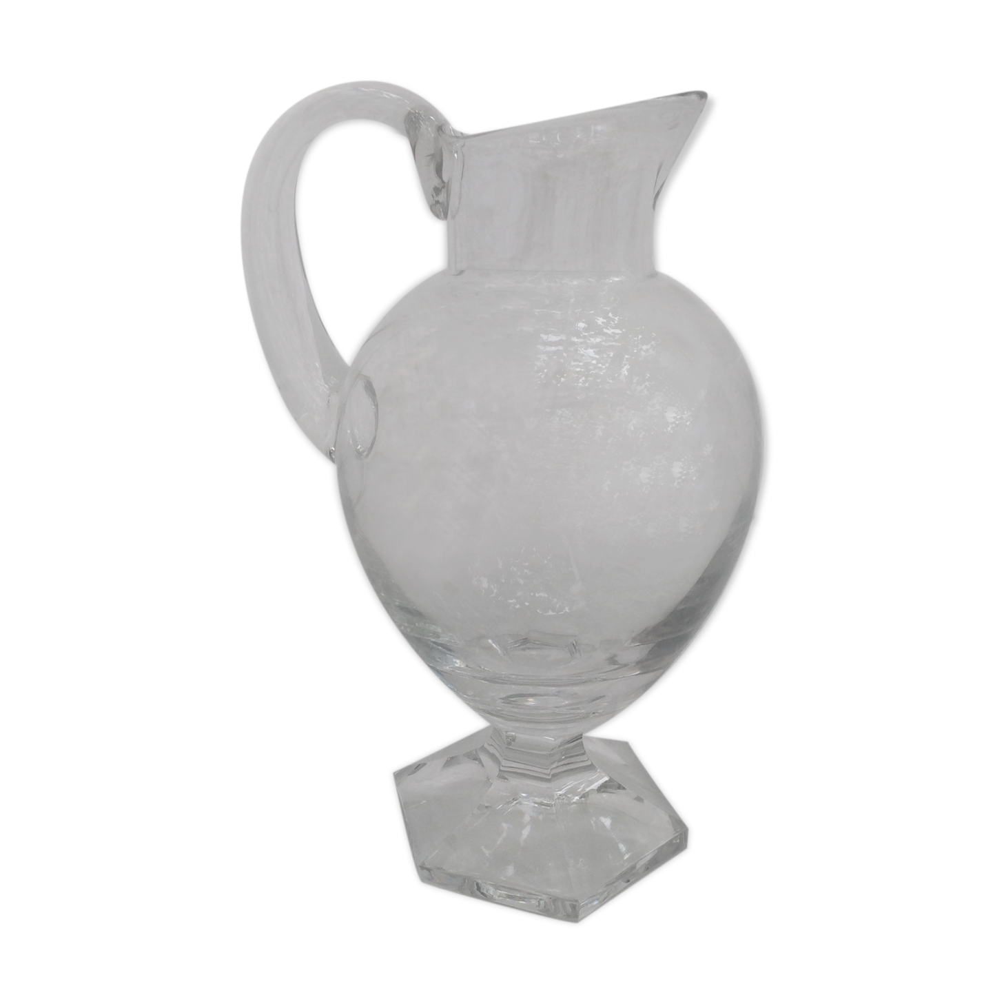 Crystal pitcher stamped Villeroy Boch