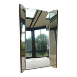 Large barber mirror