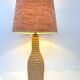 Woven rope lamp with textured shade, 1960s-70s.