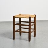 Pair of Bauche stools by Charlotte Perriand, Maison Sentou, circa 1950