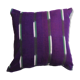 Cushion cover in violet ikat