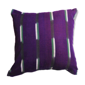 Housse de coussin en ikat violet