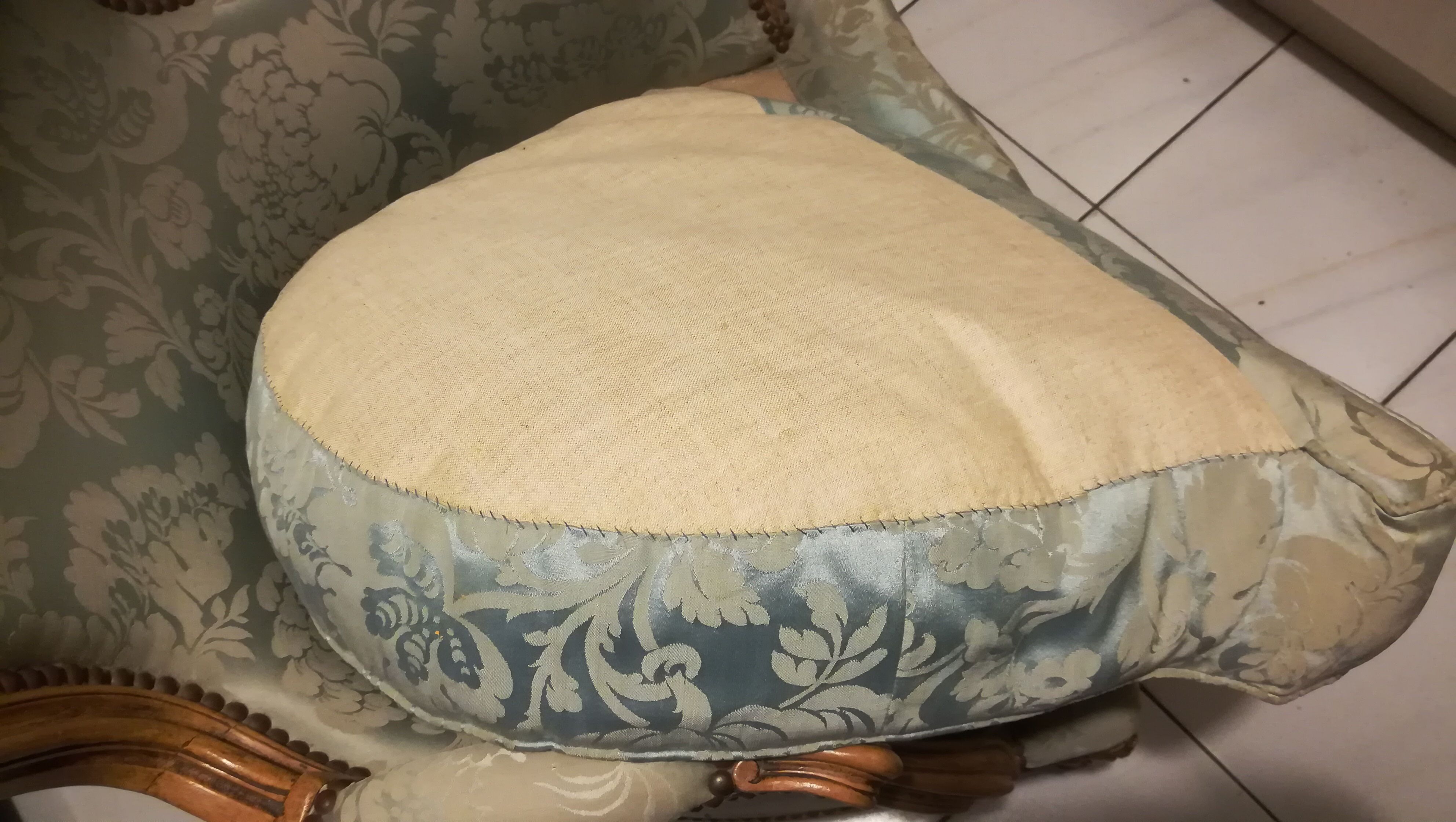 Louis XV style armchairs pair