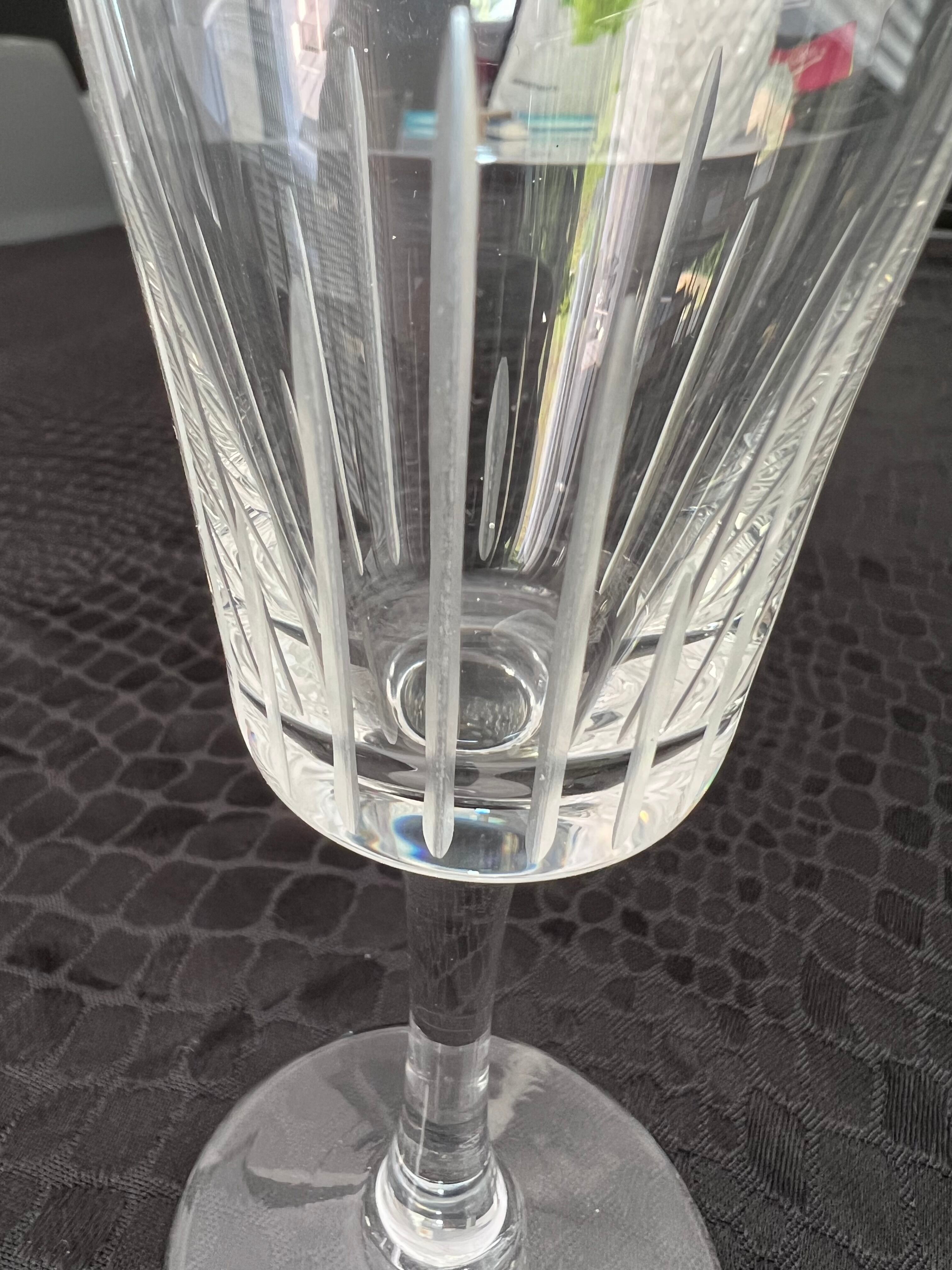 Set of 30 vintage art deco style wine glasses and carafe