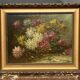 Paul Henry Schouten "Still Life with Flowers". Oil on wood panel.