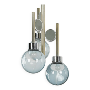 Lustre de style futuriste, verre de Murano, années 1970, fabriqué en Italie