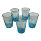 Set of 5 blown glass shot glasses