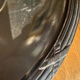 Two small dishes stamped Durousseau (Lyon)