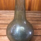Ancien vase soliflore biot verre soufflé bullé vintage #a408