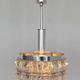 Midcentury Glass Chandelier by Kinkeldey, Germany, 1970s