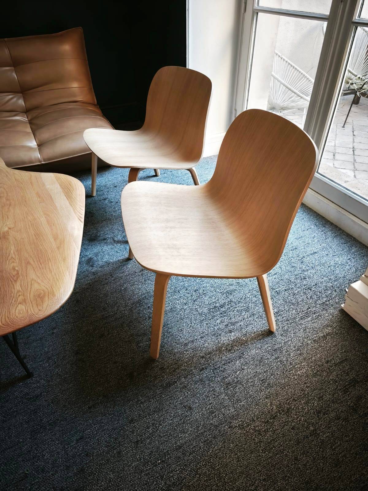 Set of 4 Muuto armchairs