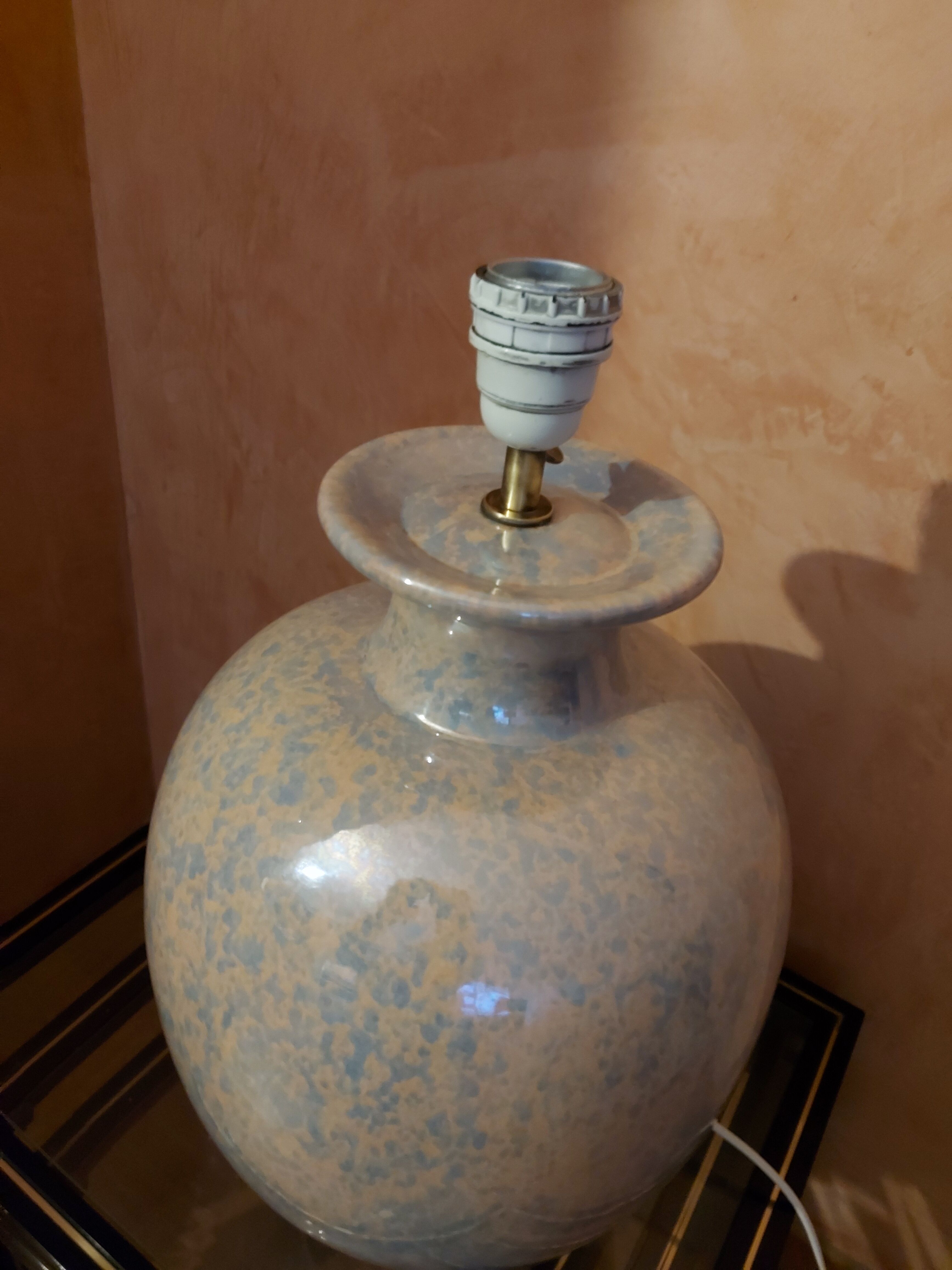 Large ceramic lamp Jacques Molin