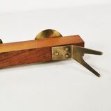 Modernist teak candlestick, Germany, 1960s.