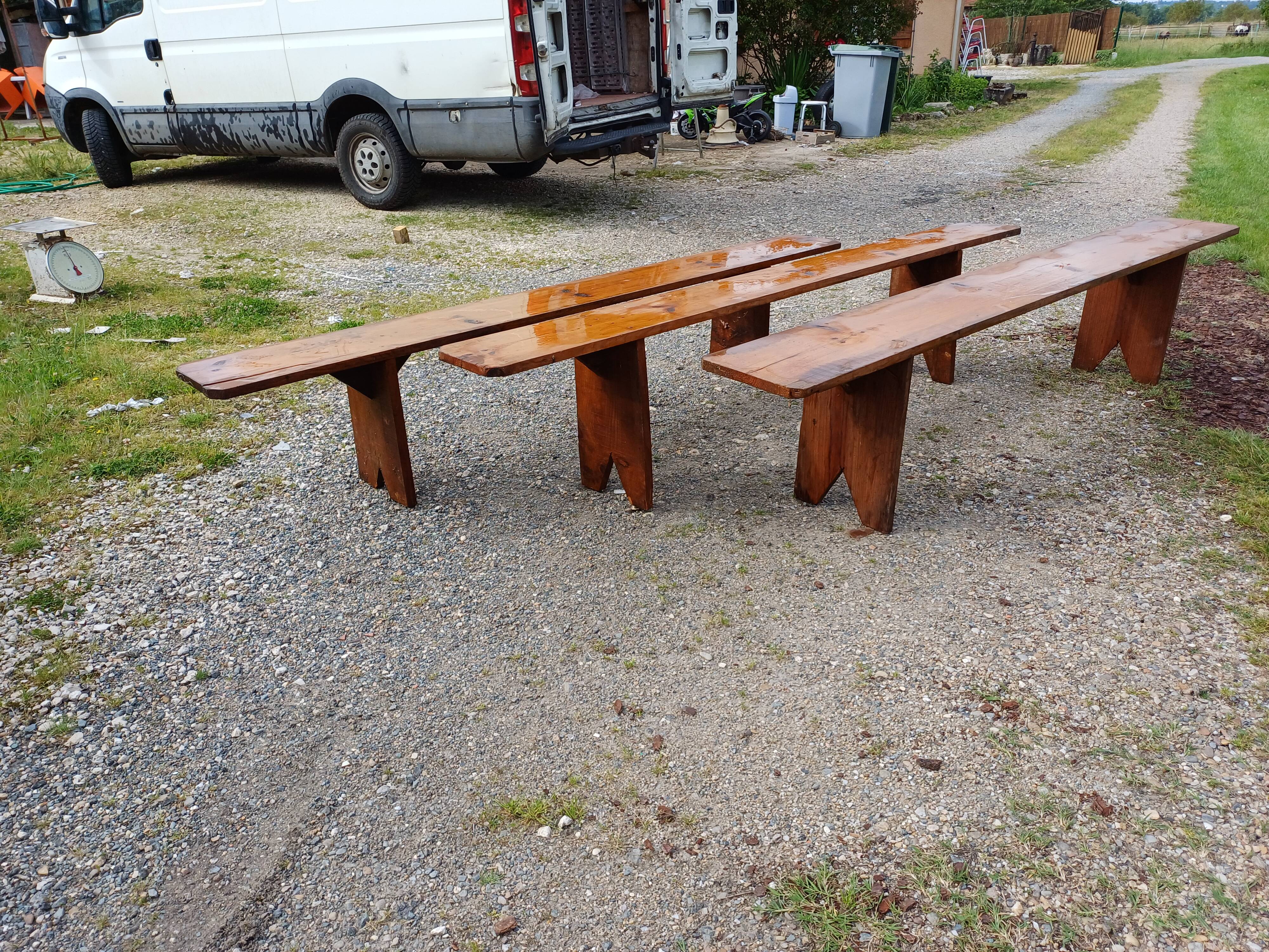 3 Pine Benches