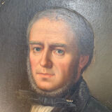 Notable portrait XIX, man, oil on canvas, to restore