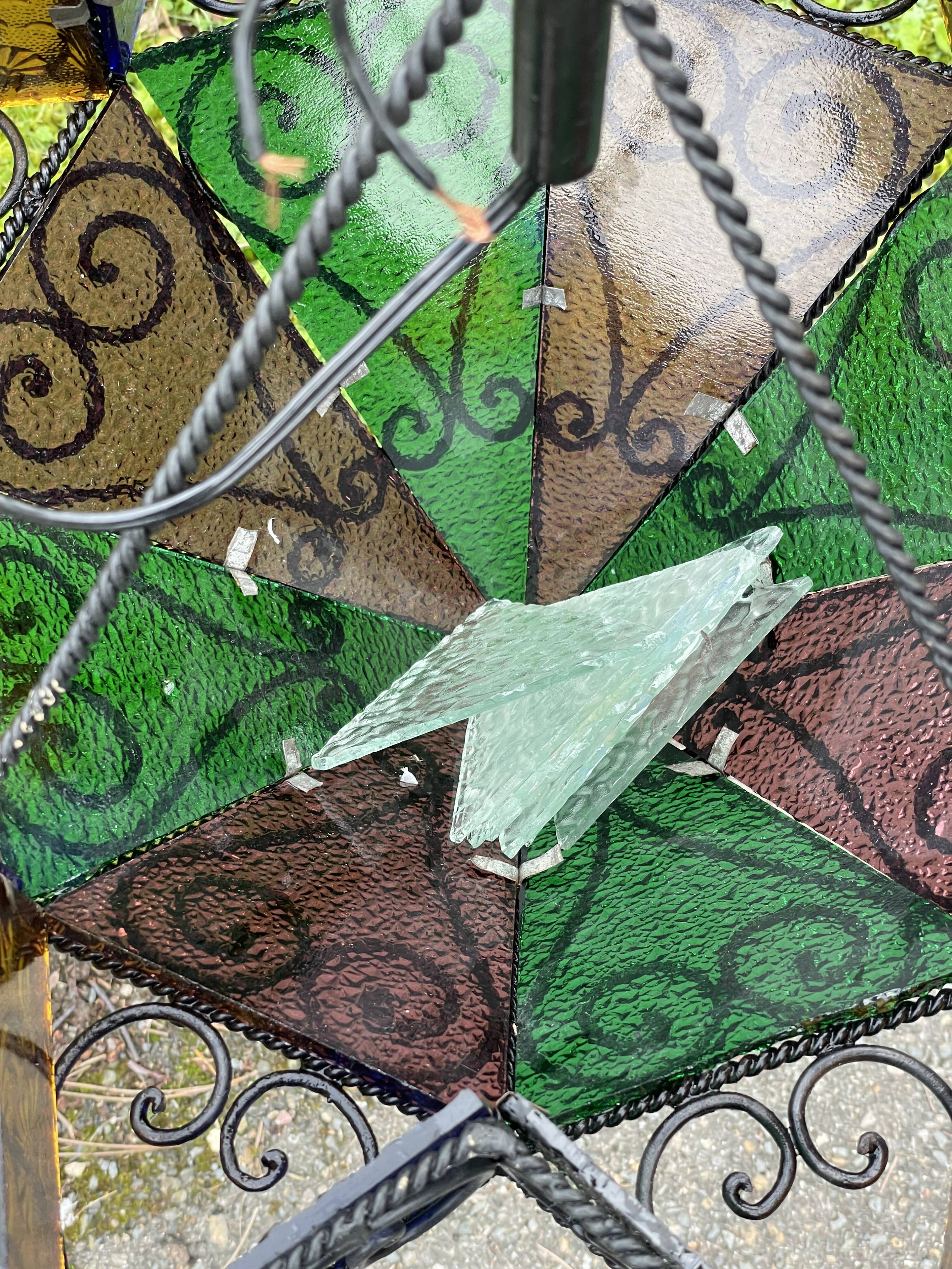 Oriental star chandelier from the 70s