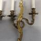 Pair of Louis XV style gilded bronze appliques
