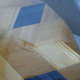 Plat de presentation marqueterie de paille