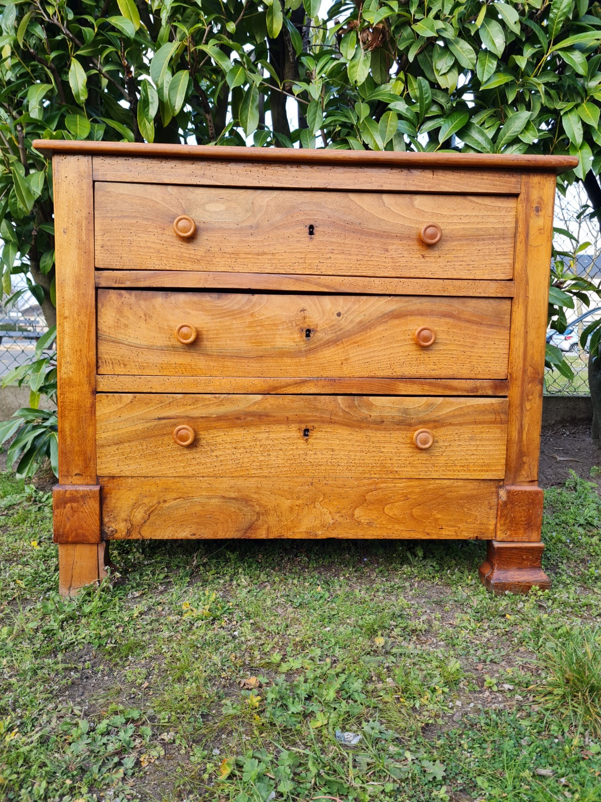 English dresser in solid walnut