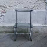 Smoked glass side table