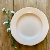 Pink vintage round dish from the digoin manufacture