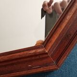 Vintage octagonal beveled mirror 50*40 cm