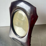 Art deco mahogany wooden frame, measurement 22.5 cm x 15 cm  convex glass  13.5 cm x 8.5 cm