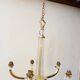 Art Deco chandelier attributed to Jacques Adnet, 1950s/60s.