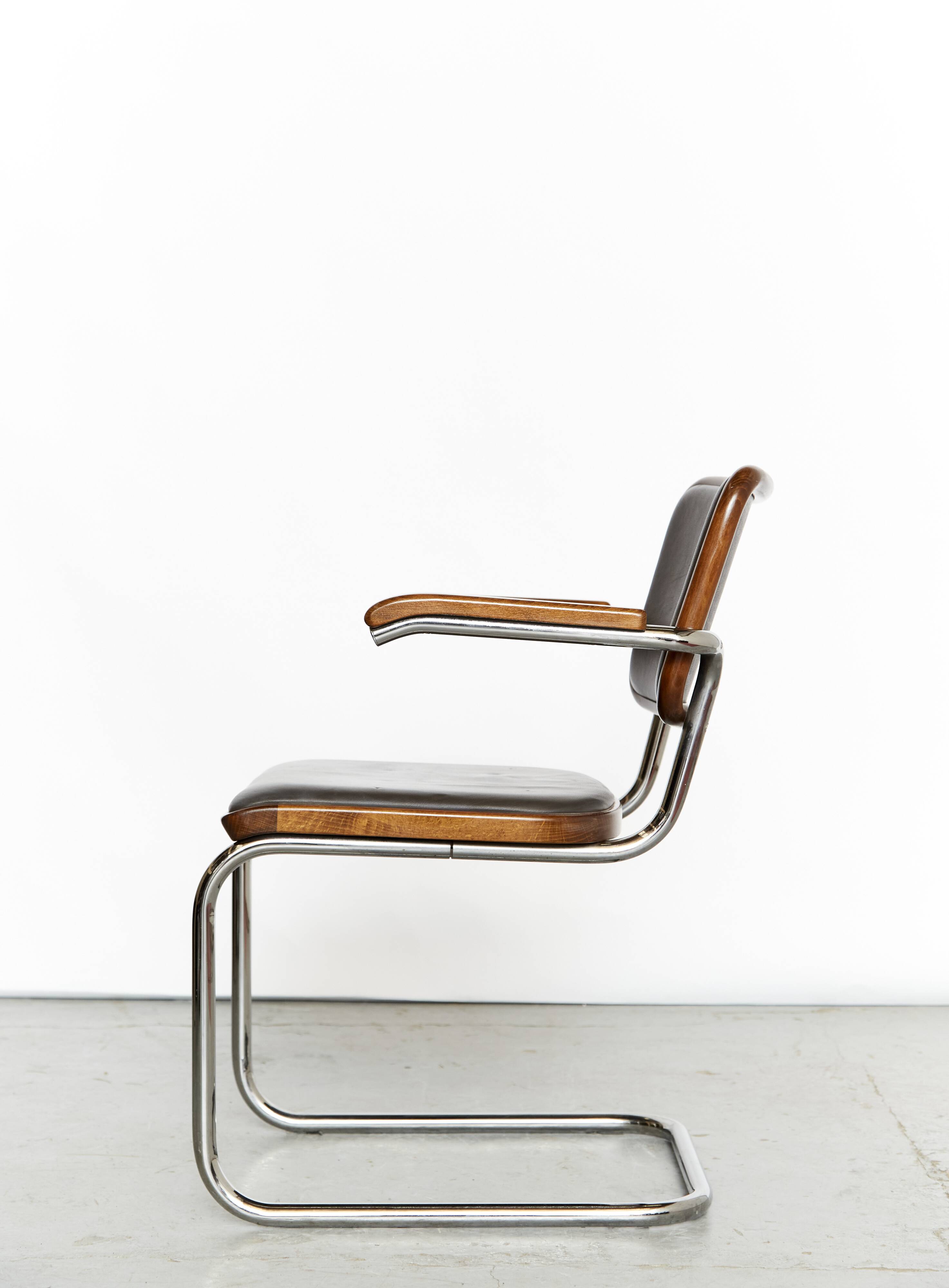 Chaises cantilever S64 de Marcel Breuer pour Thonet, 1983