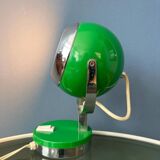 Vintage green space age eyeball table lamp