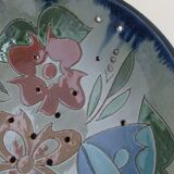 Salad bowl, Catalan ceramic drainer, decorated