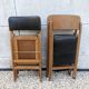 Lot of 4 Mid Century Folding Chairs 60s 70s vintage