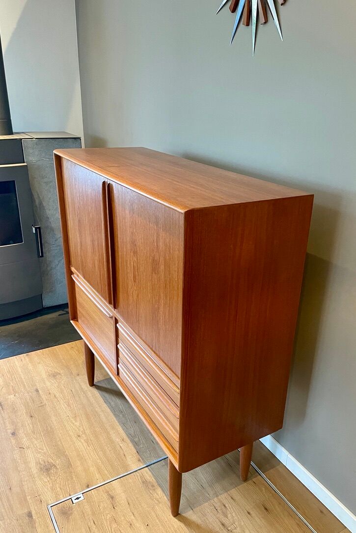 Scandinavian teak bar sideboard by Bernhard Pedersen for Samcom
