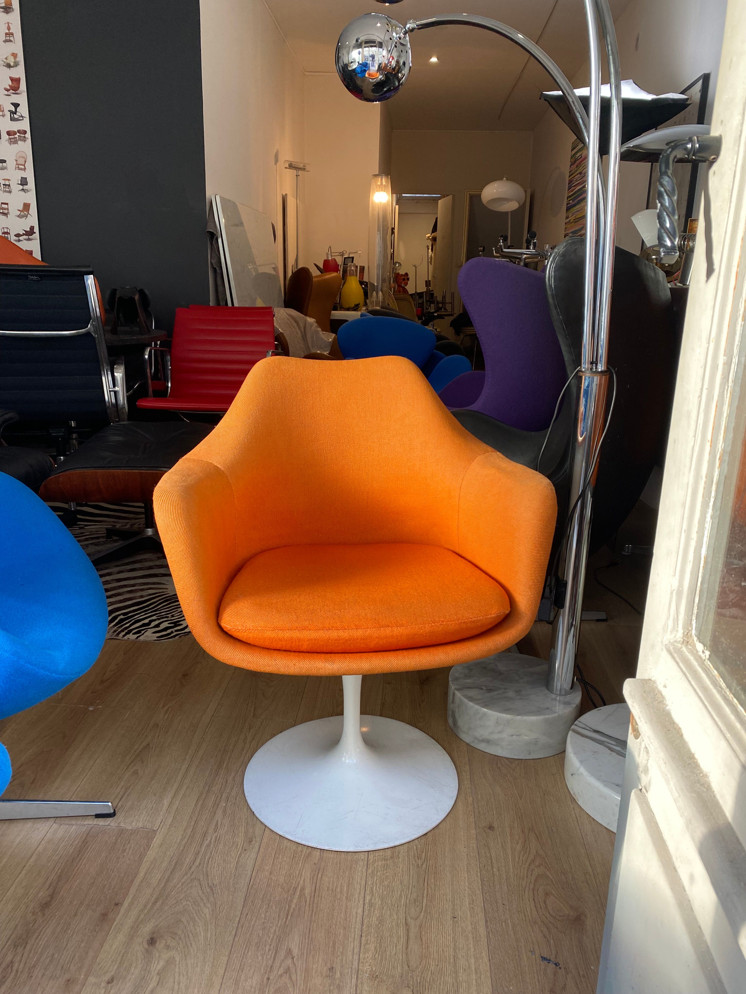 Armchair Eero Saarinen swivel edition Knoll vinage circa 1970