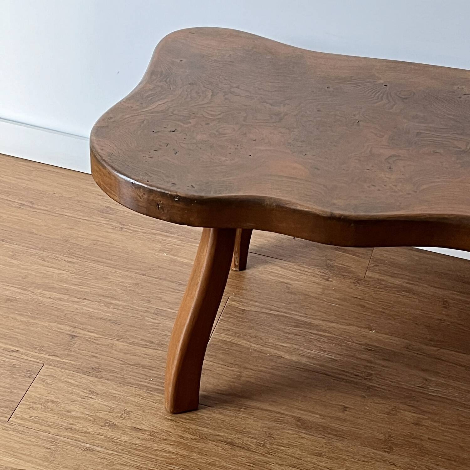 Coffee table with organic shapes