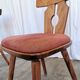 Set of 2 Vintage Tyrolean Wooden Dining Chairs, Austrian Farmhouse Alpine
