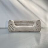 Beige Amrest Togo Sofa attributed to Michel Ducaroy for Ligne Roset, 1970s.