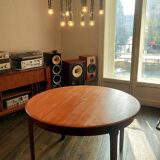 Teak dining table with extensions (4 to 6 people) by LB -