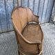 Antique Louis XV bench in solid walnut and caning