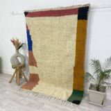 Handmade wool berber rug 250 x 150 cm