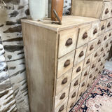 Magnificent wooden workshop cabinet.