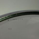 Art deco chrome round mirror tray 34x41cm