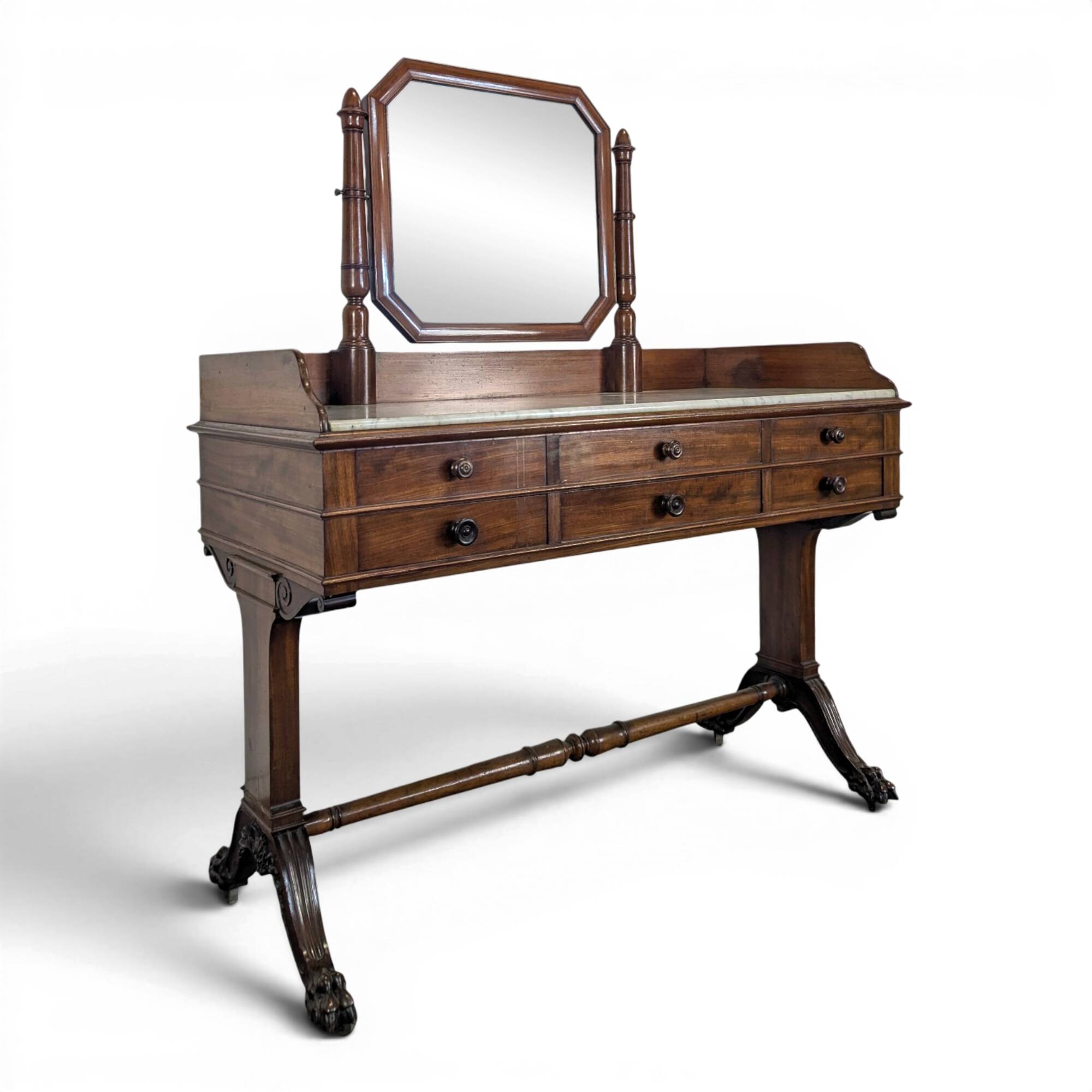 Coiffeuse epoque Louis Philippe en acajou
