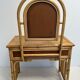 Bamboo and rattan dressing table, with mirror 50s-60s